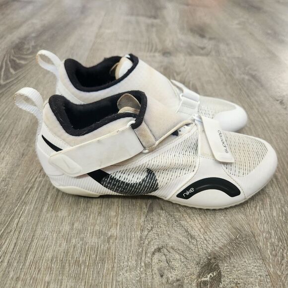 Nike SuperRep Cycle White Black Cycling Shoes Cleats Women’s Size 7.5 CJ0775-100 - Picture 4 of 10